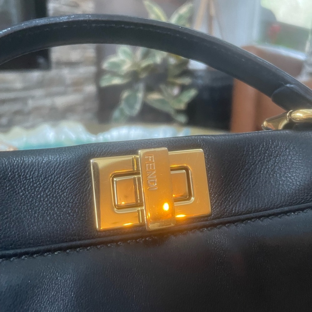 Fendi Peekaboo Mini Black Gold - Picture 2 of 16